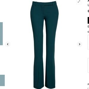Alexander McQueen Boot Cut Tailored Trousers in Forrest Green